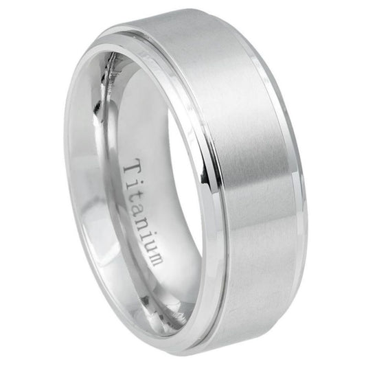 Titanium 9mm Engagement Ring – hypoallergenic, lightweight | Exclusive Jewelers USA