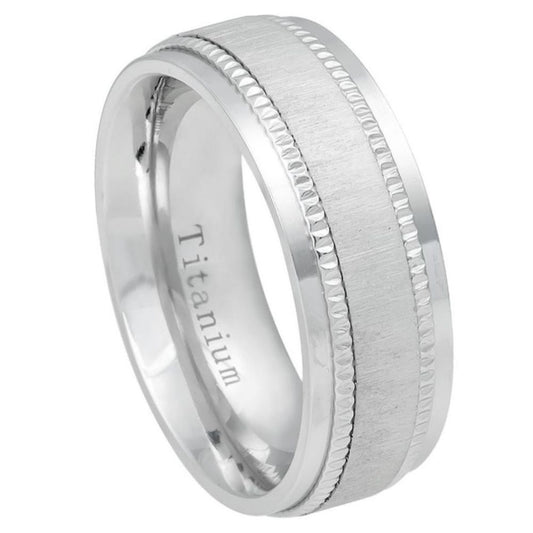 Titanium 8mm Wedding Band – hypoallergenic, lightweight | Exclusive Jewelers USA