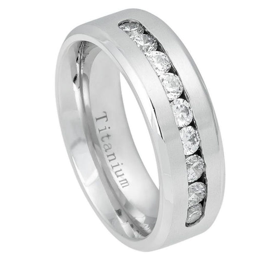Titanium 8mm Promise Ring – hypoallergenic, lightweight | Exclusive Jewelers USA