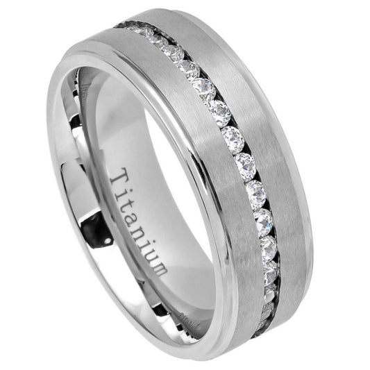 Titanium 8mm Wedding Band Lightweight Comfort – hypoallergenic, lightweight | Exclusive Jewelers USA