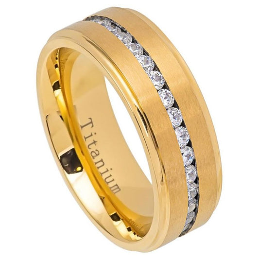 Titanium 8mm Promise Ring Matte Finish – hypoallergenic, lightweight | Exclusive Jewelers USA