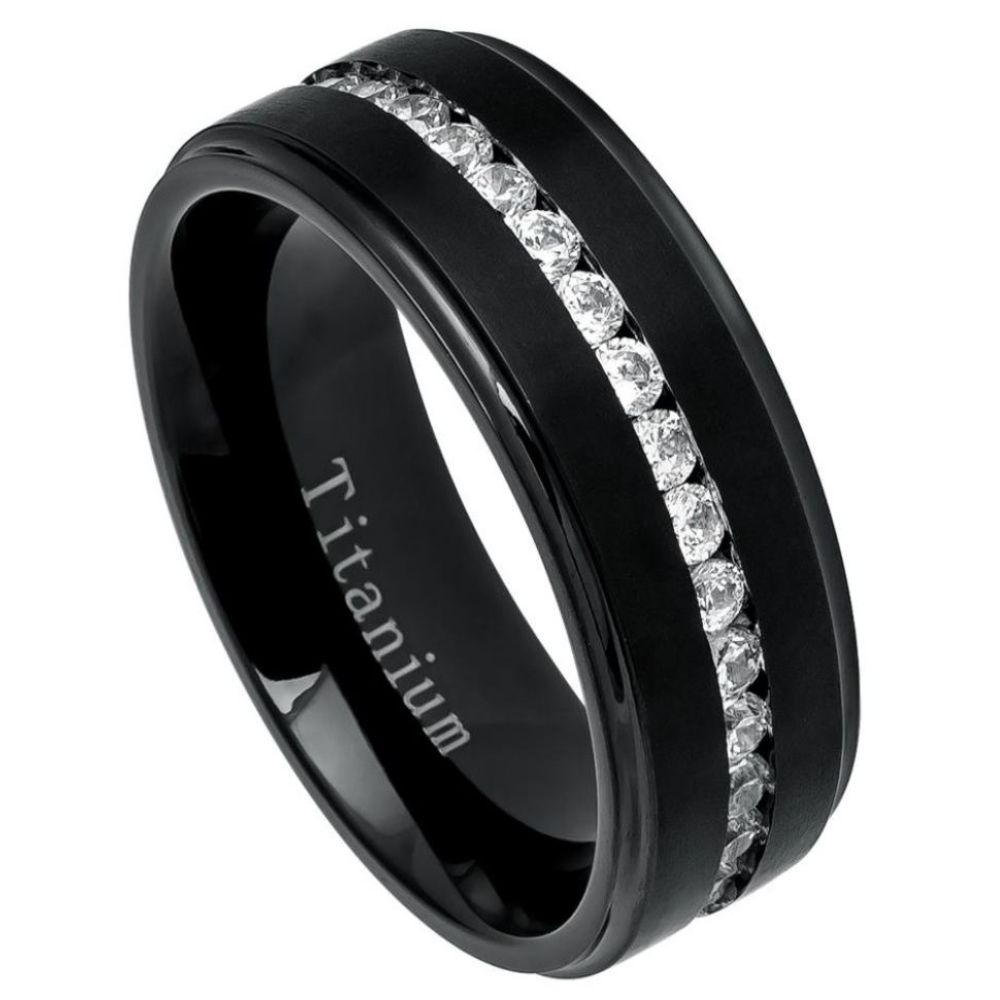 Titanium 8mm Engagement Ring Brushed – hypoallergenic, lightweight | Exclusive Jewelers USA