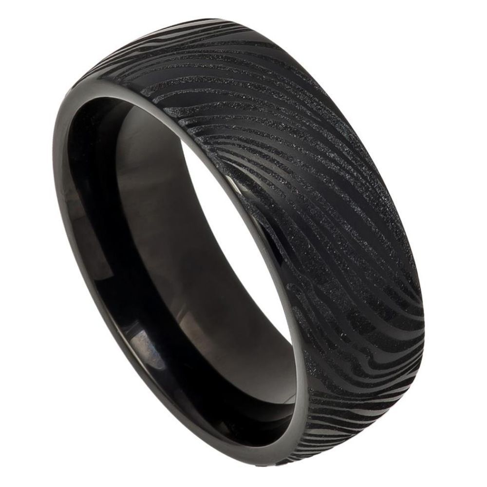 Tungsten Carbide 8mm Beveled Edge Wedding Band – hypoallergenic, scratch-resistant | Exclusive Jewelers USA