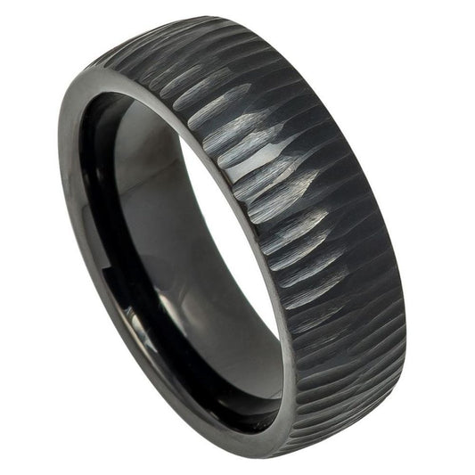 Tungsten Carbide 8mm Modern Wedding Band – hypoallergenic, scratch-resistant | Exclusive Jewelers USA