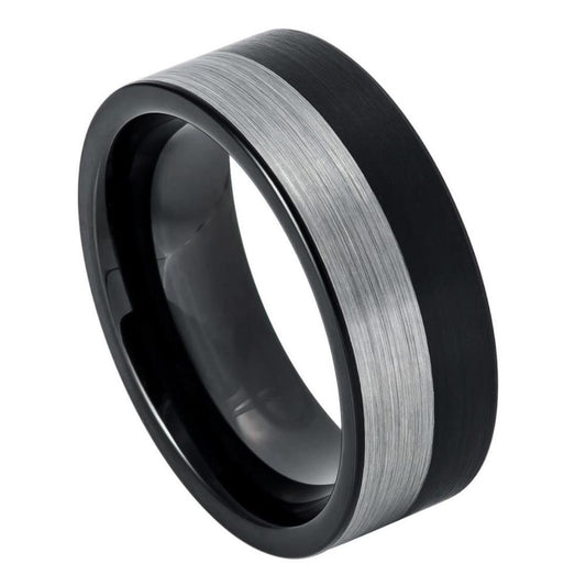 Tungsten Carbide 8mm Matte Promise Ring – hypoallergenic, scratch-resistant | Exclusive Jewelers USA