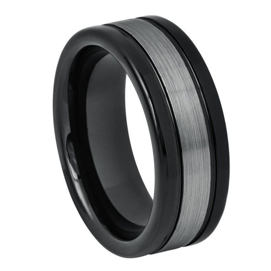 Tungsten Carbide 8mm Domed Wedding Band – hypoallergenic, scratch-resistant | Exclusive Jewelers USA