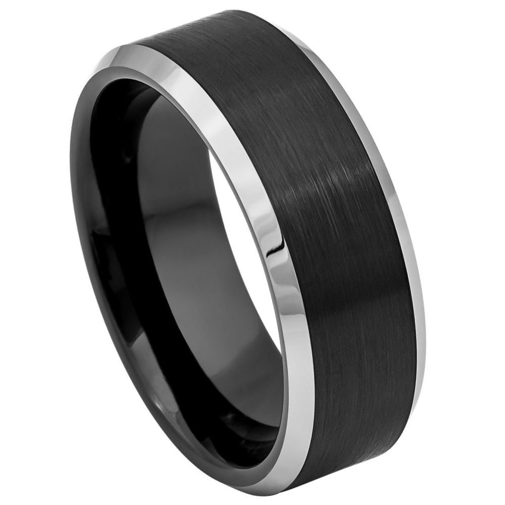 Tungsten Carbide 8mm Engagement Ring – hypoallergenic, scratch-resistant | Exclusive Jewelers USA