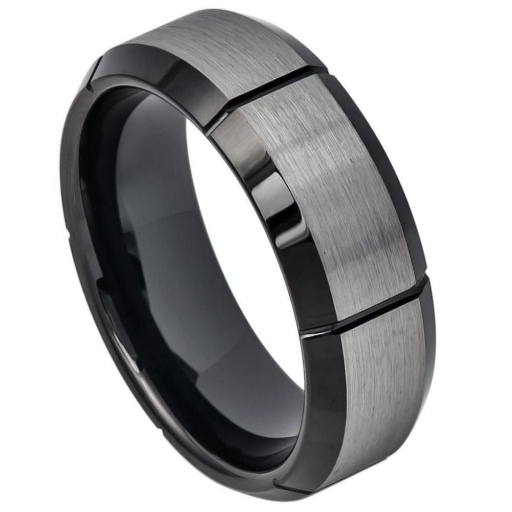 Tungsten Carbide 8mm Satin Finish Promise Ring – hypoallergenic, scratch-resistant | Exclusive Jewelers USA