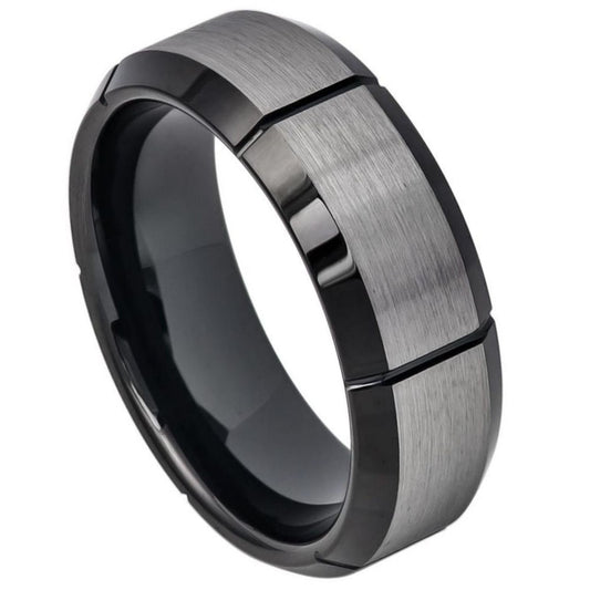 Tungsten Carbide 8mm Satin Finish Promise Ring – hypoallergenic, scratch-resistant | Exclusive Jewelers USA