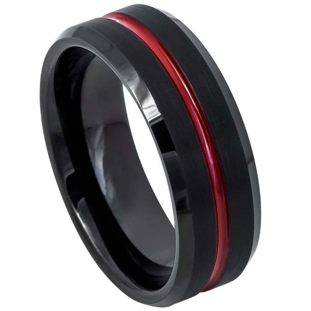 Tungsten 8mm Brushed Finish Wedding Band – hypoallergenic, scratch-resistant | Exclusive Jewelers USA
