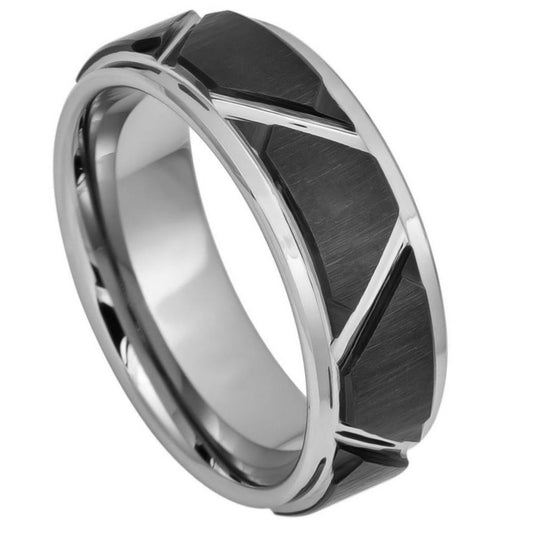 Tungsten Carbide 8mm Wedding Band High Polish – hypoallergenic, scratch-resistant | Exclusive Jewelers USA