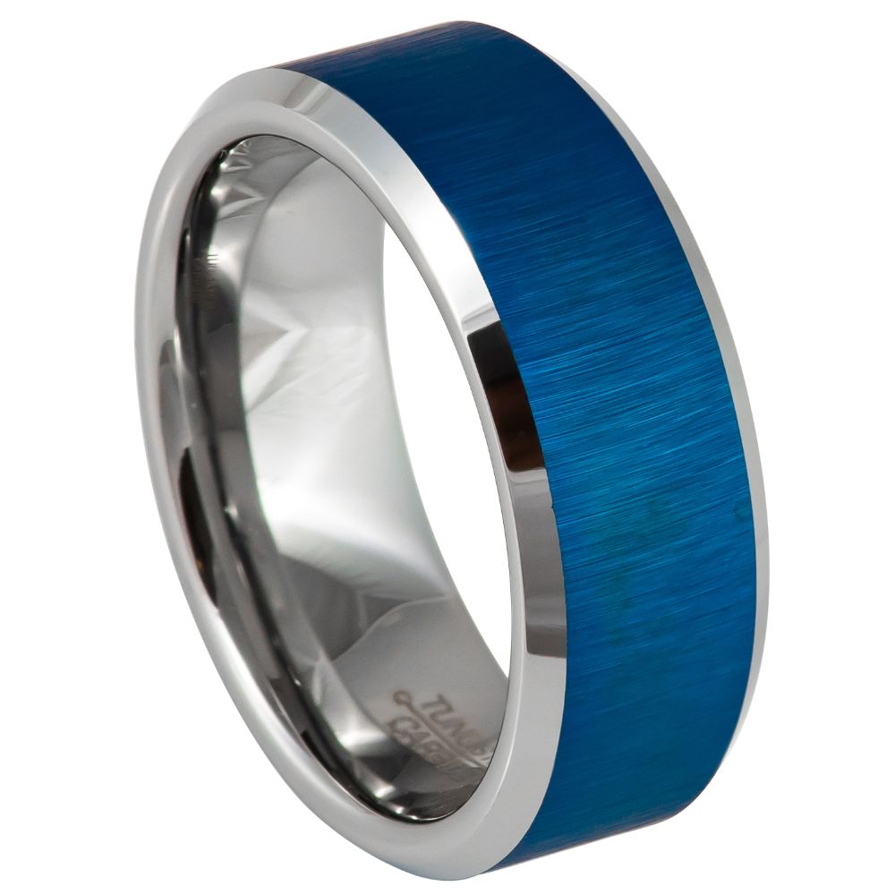Tungsten Carbide 8mm Wedding Band Matte Black – hypoallergenic, scratch-resistant | Exclusive Jewelers USA