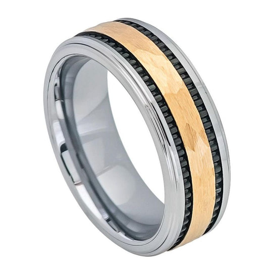Tungsten 8mm Brushed Wedding Band – hypoallergenic, scratch-resistant | Exclusive Jewelers USA