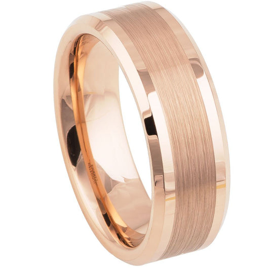 Tungsten Carbide 8mm Brushed Wedding Band – hypoallergenic, scratch-resistant | Exclusive Jewelers USA