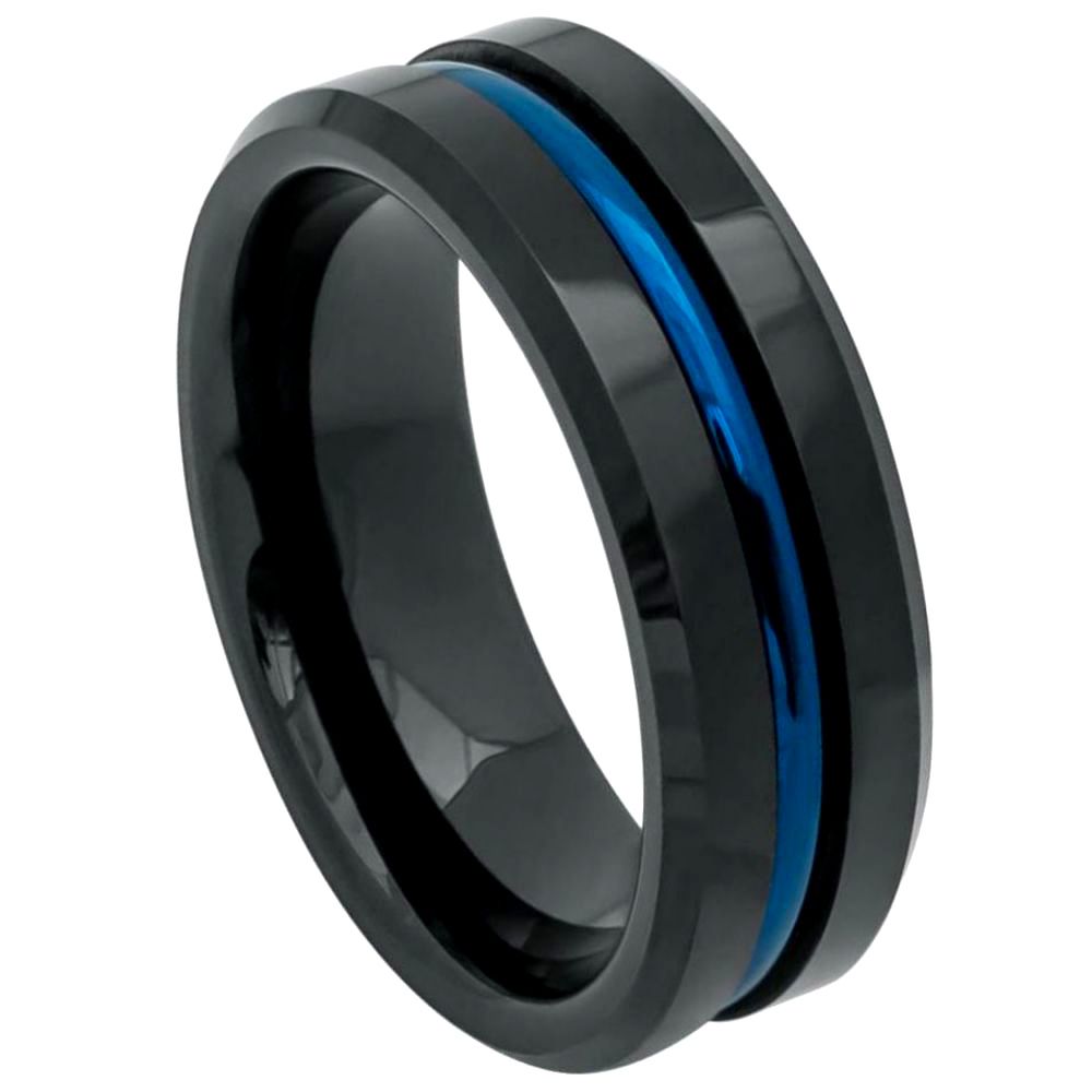 Tungsten Carbide 8mm Polished Engagement Ring – hypoallergenic, scratch-resistant | Exclusive Jewelers USA