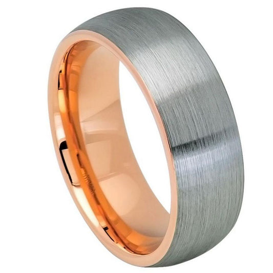 Tungsten Carbide 8mm Wedding Band Brushed Fit – hypoallergenic, scratch-resistant | Exclusive Jewelers USA