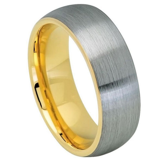 Tungsten Carbide 8mm Wedding Band Polished Edge – hypoallergenic, scratch-resistant | Exclusive Jewelers USA