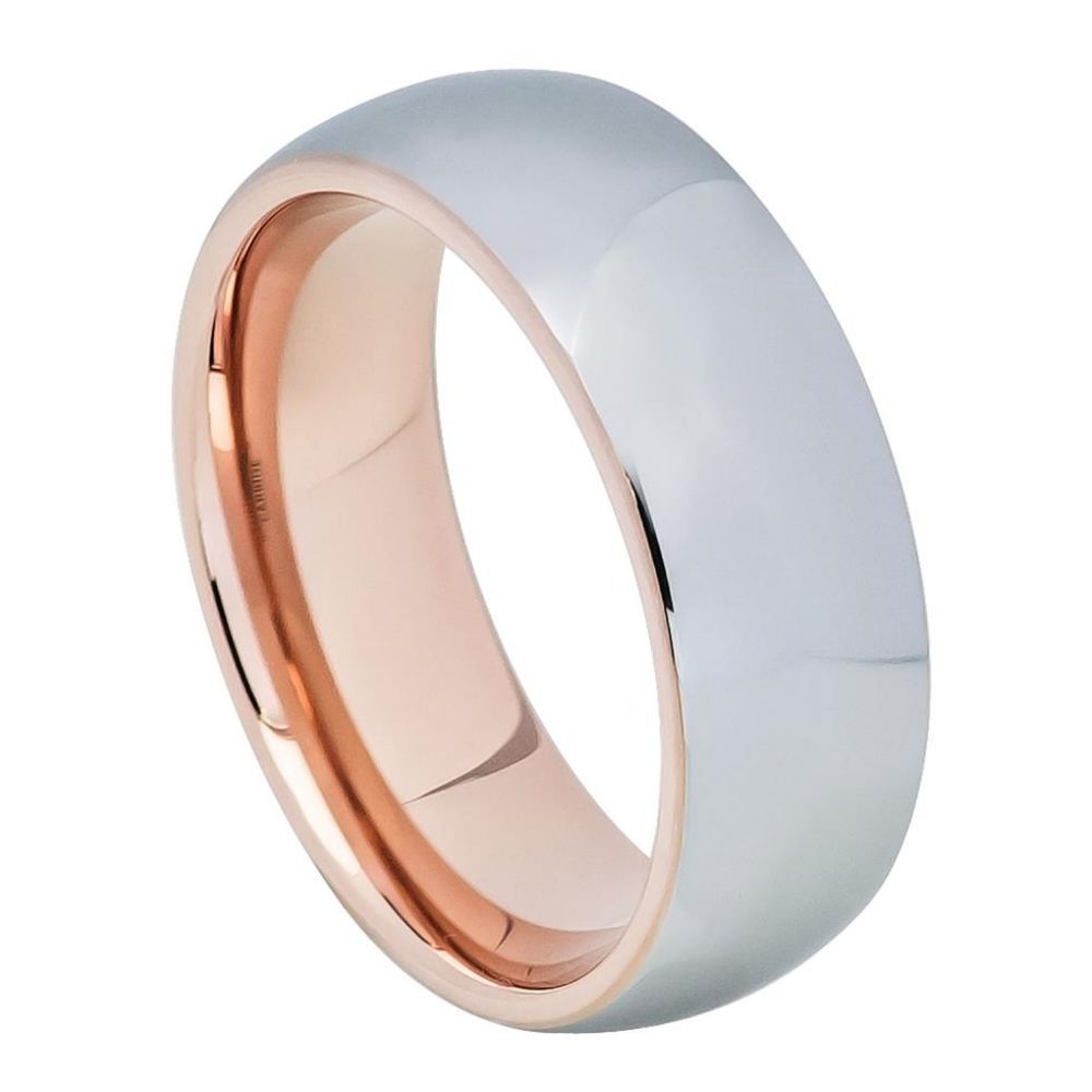 Tungsten Carbide 8mm Wedding Band Beveled Edge – hypoallergenic, scratch-resistant | Exclusive Jewelers USA