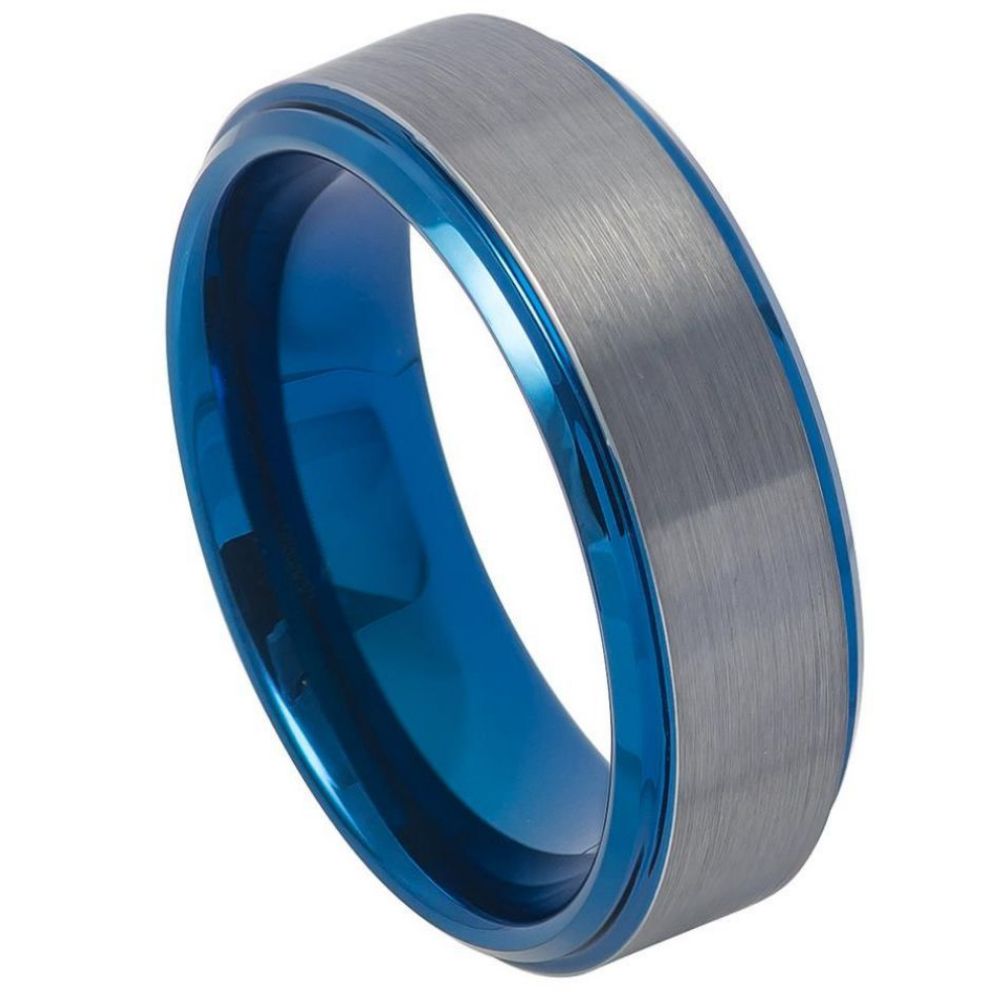 Tungsten Carbide 8mm Wedding Band Modern Flat – hypoallergenic, scratch-resistant | Exclusive Jewelers USA