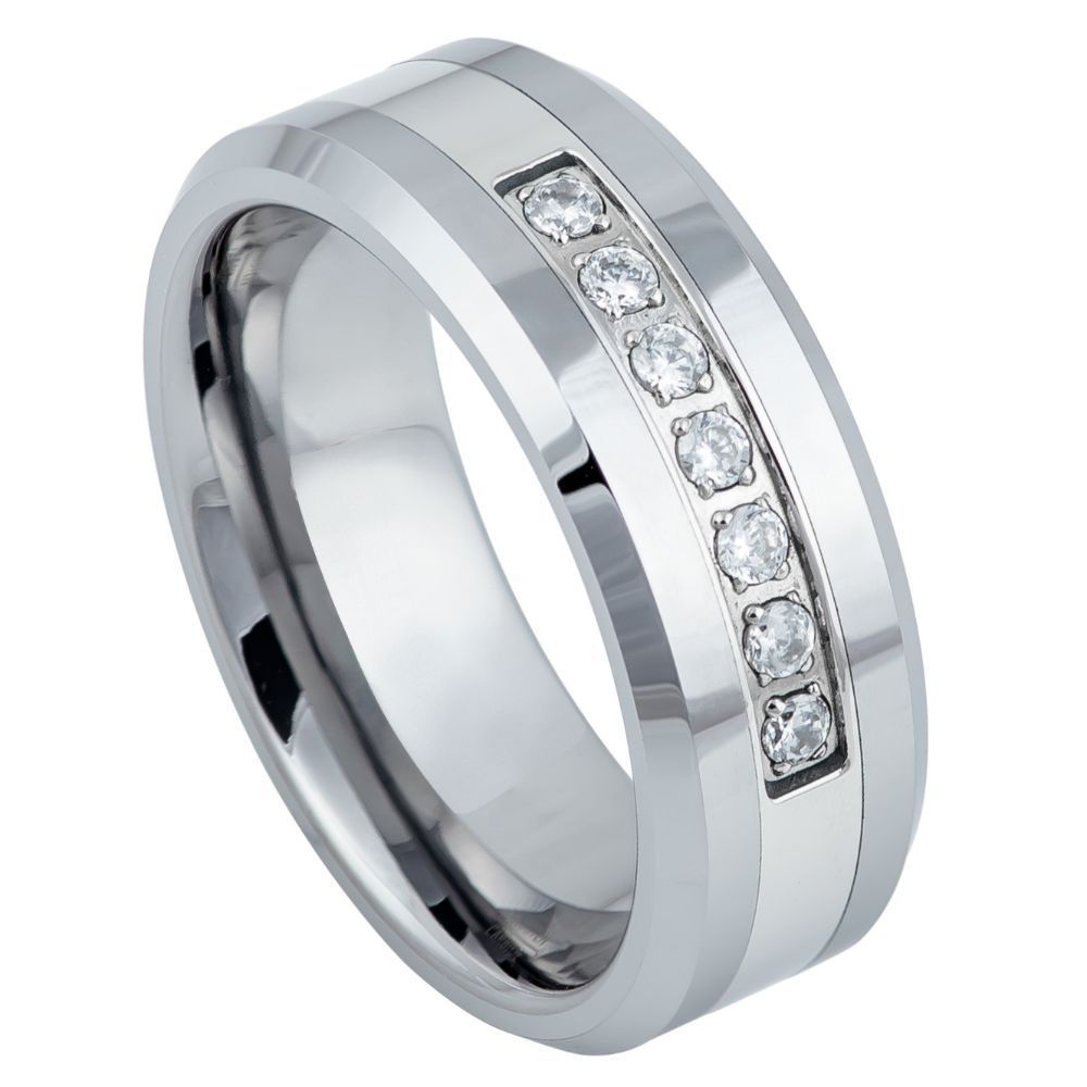 Tungsten Carbide 8mm Polished Wedding Band – hypoallergenic, scratch-resistant | Exclusive Jewelers USA