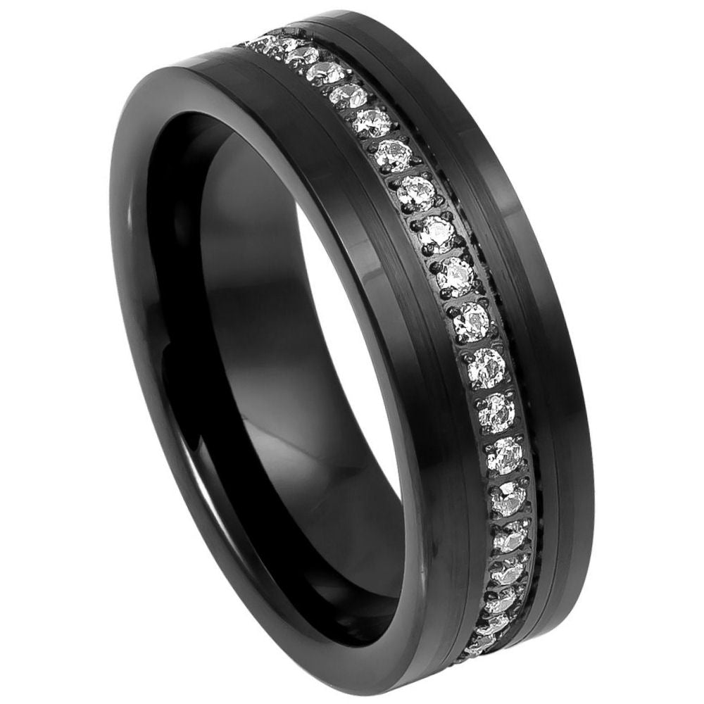 Tungsten Carbide 8mm Comfort Fit Wedding Band – hypoallergenic, scratch-resistant | Exclusive Jewelers USA