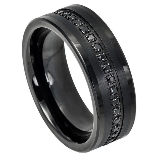 Tungsten Carbide 8mm Hammered Wedding Band – hypoallergenic, scratch-resistant | Exclusive Jewelers USA