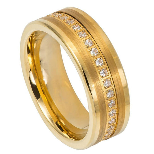Tungsten Carbide 8mm Satin Finish Wedding Band – hypoallergenic, scratch-resistant | Exclusive Jewelers USA
