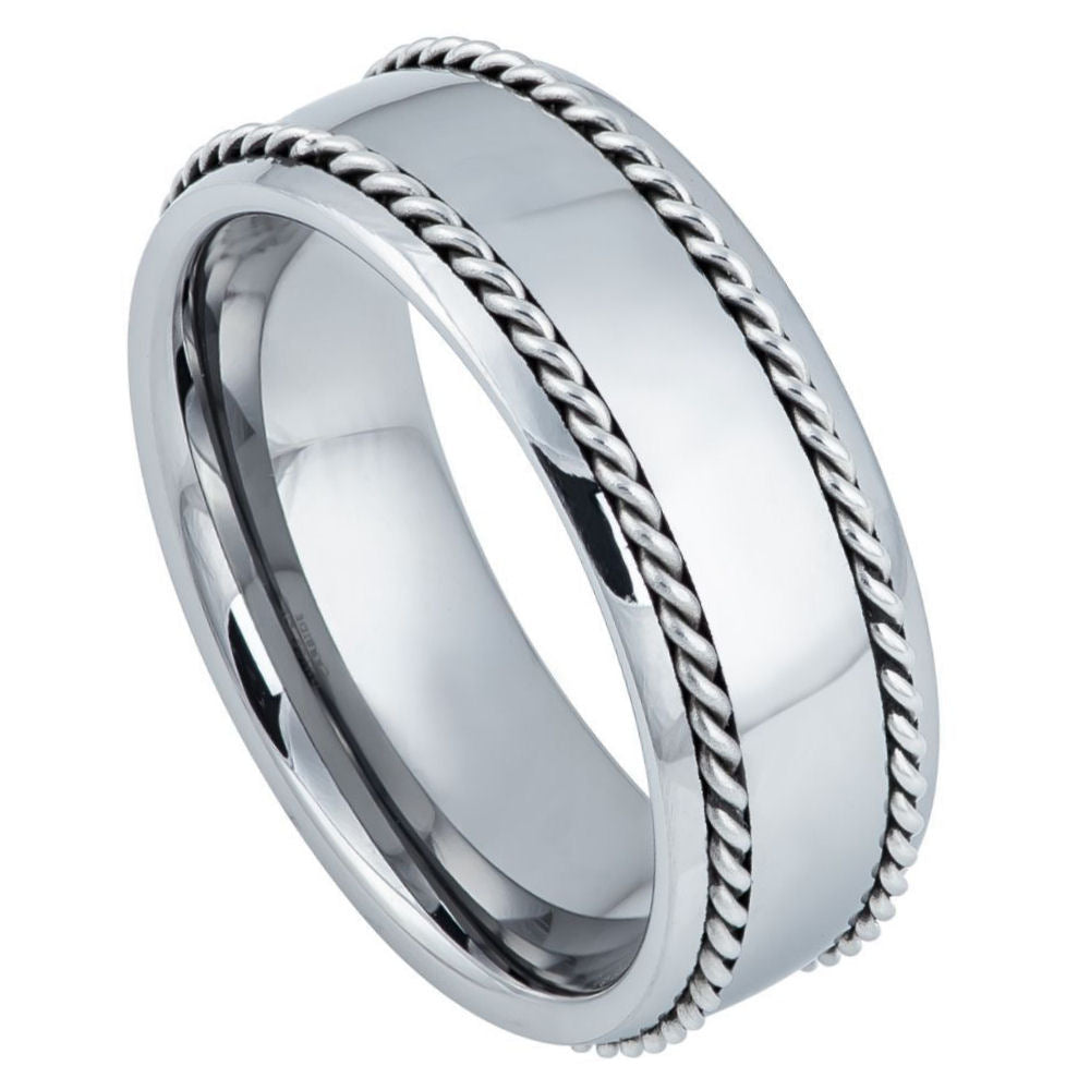 Tungsten Carbide 8mm Comfort Fit Wedding Band – hypoallergenic, scratch-resistant | Exclusive Jewelers USA