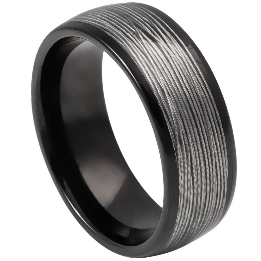Tungsten Carbide 8mm Matte Engagement Ring – hypoallergenic, scratch-resistant | Exclusive Jewelers USA