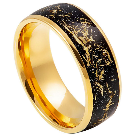 Tungsten Carbide 8mm Black Promise Ring – hypoallergenic, scratch-resistant | Exclusive Jewelers USA
