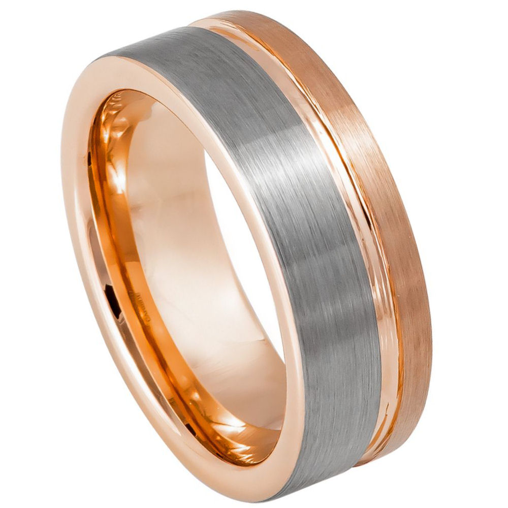 Tungsten Carbide 8mm Domed Engagement Ring – hypoallergenic, scratch-resistant | Exclusive Jewelers USA