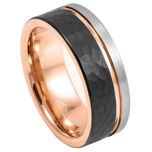 Tungsten Carbide 8mm Grooved Promise Ring – hypoallergenic, scratch-resistant | Exclusive Jewelers USA