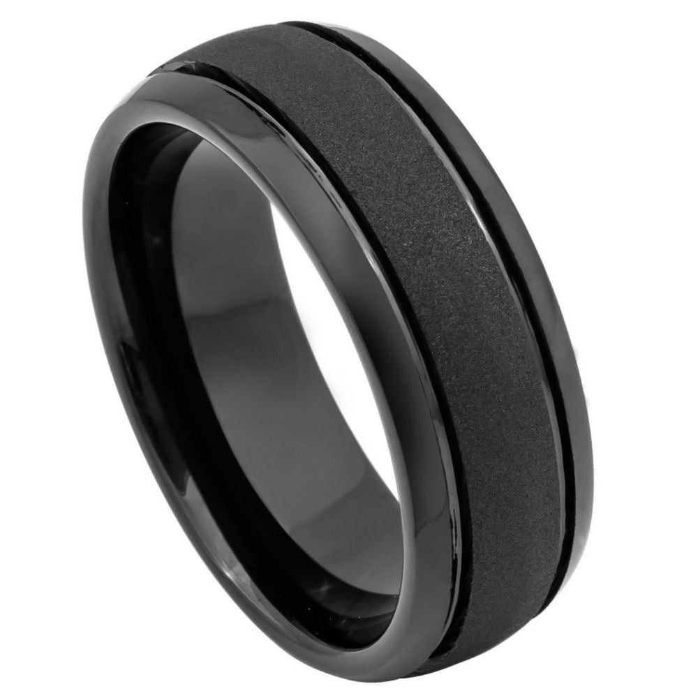Tungsten 8mm Domed Comfort Wedding Band – hypoallergenic, scratch-resistant | Exclusive Jewelers USA