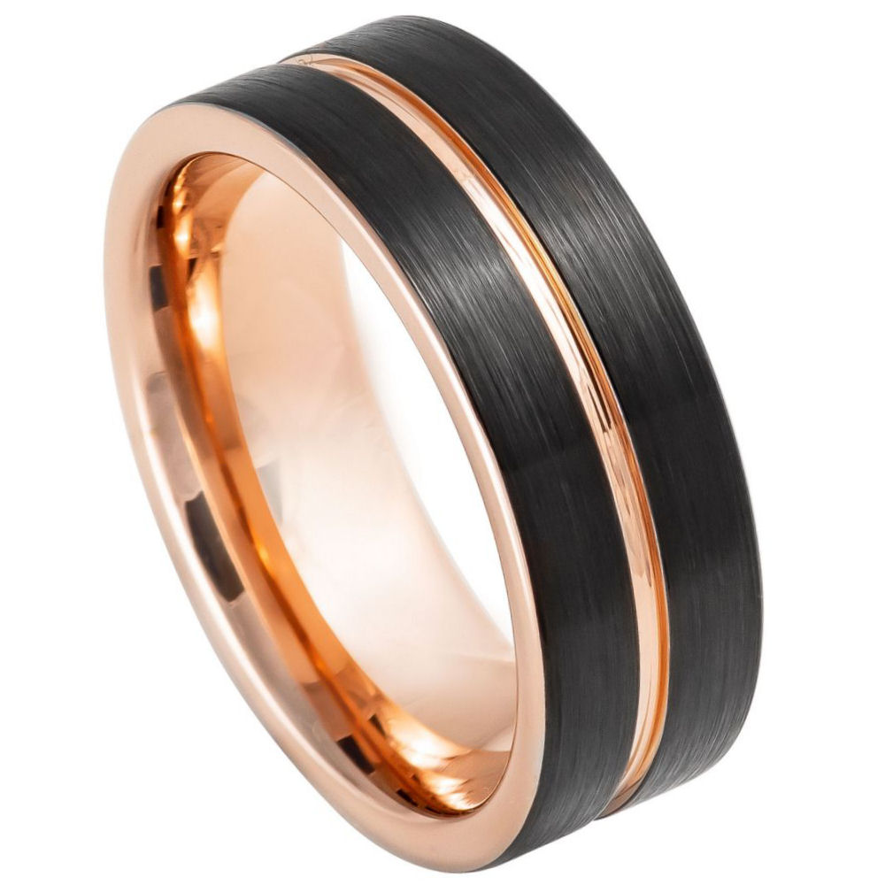 Tungsten 8mm Satin Finish Engagement Ring – hypoallergenic, scratch-resistant | Exclusive Jewelers USA