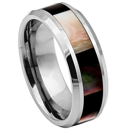 Tungsten Carbide 8mm Polished Modern Wedding Band – hypoallergenic, scratch-resistant | Exclusive Jewelers USA