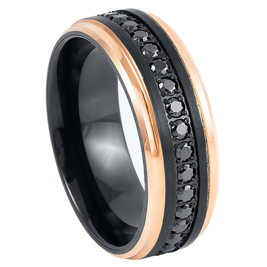 White Tungsten 8mm Promise Ring – hypoallergenic, scratch-resistant | Exclusive Jewelers USA