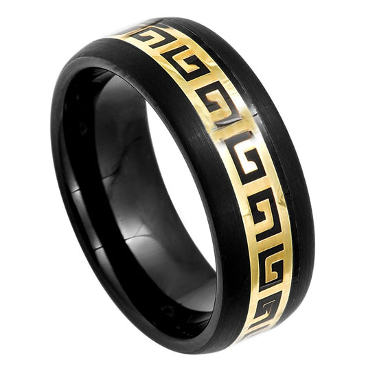 Tungsten Carbide 8mm Beveled Wedding Band – hypoallergenic, scratch-resistant | Exclusive Jewelers USA