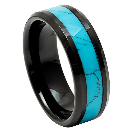 Tungsten Carbide 8mm Matte Promise Ring – hypoallergenic, scratch-resistant | Exclusive Jewelers USA