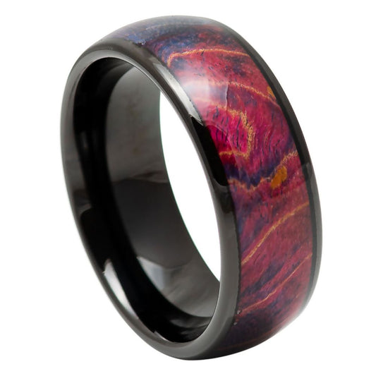 Tungsten Carbide 8mm Beveled Wedding Band – hypoallergenic, scratch-resistant | Exclusive Jewelers USA