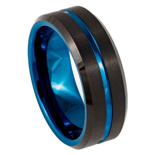 Tungsten 8mm Engagement Ring Hammered – hypoallergenic, scratch-resistant | Exclusive Jewelers USA