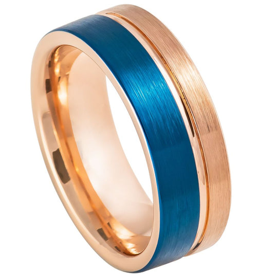 Tungsten 8mm Promise Ring Beveled Edge – hypoallergenic, scratch-resistant | Exclusive Jewelers USA