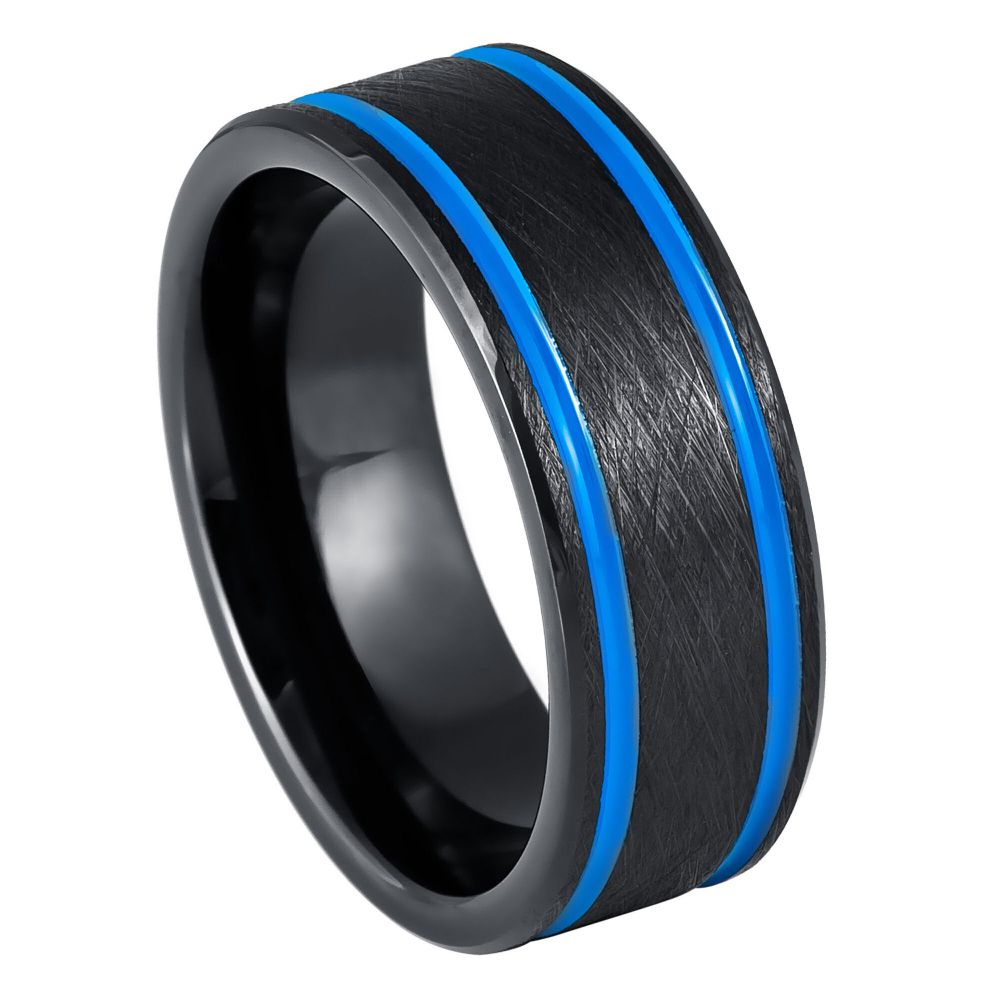 Tungsten Carbide 8mm Modern Wedding Band – hypoallergenic, scratch-resistant | Exclusive Jewelers USA
