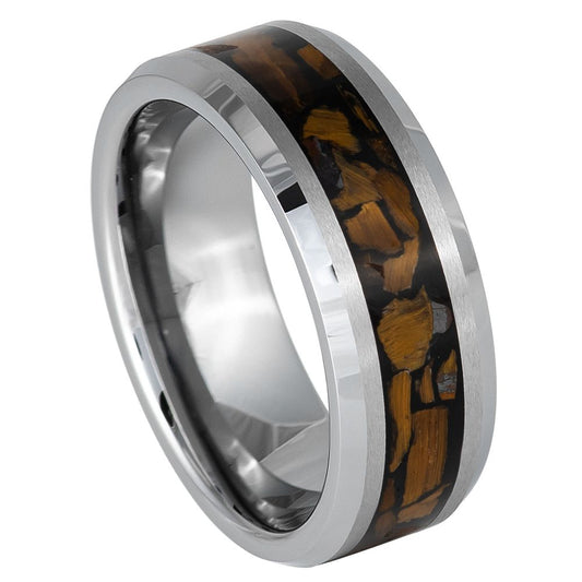 Black Tungsten 8mm Engagement Ring – hypoallergenic, scratch-resistant | Exclusive Jewelers USA
