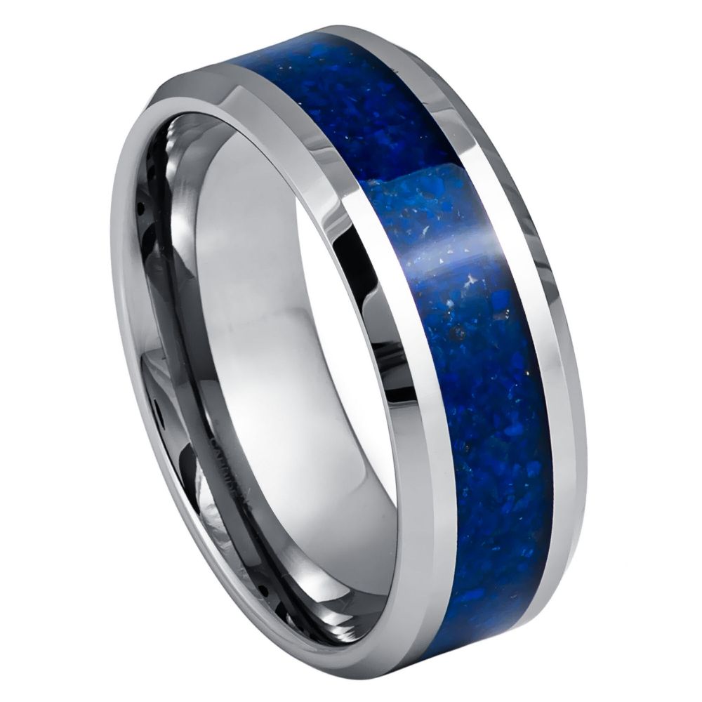 White Tungsten 8mm Wedding Band – hypoallergenic, scratch-resistant | Exclusive Jewelers USA