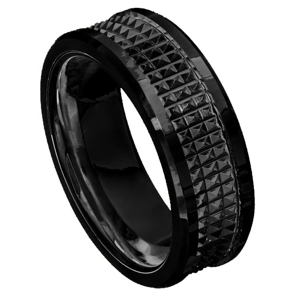 Black Tungsten 8mm Wedding Band – hypoallergenic, scratch-resistant | Exclusive Jewelers USA