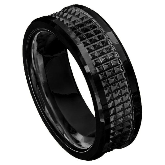 Black Tungsten 8mm Wedding Band – hypoallergenic, scratch-resistant | Exclusive Jewelers USA