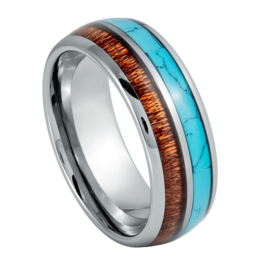 Tungsten Carbide Polished 8mm Engagement Ring – hypoallergenic, scratch-resistant | Exclusive Jewelers USA