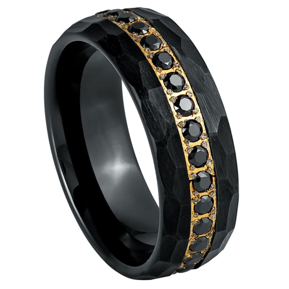 Tungsten Carbide 8mm Brushed Wedding Band – hypoallergenic, scratch-resistant | Exclusive Jewelers USA