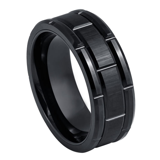Tungsten Carbide 8mm Engagement Ring – hypoallergenic, scratch-resistant | Exclusive Jewelers USA