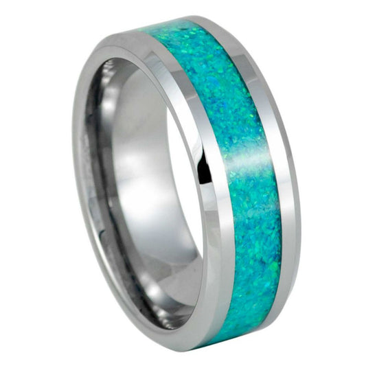 Tungsten Carbide 8mm Hammered Wedding Band – hypoallergenic, scratch-resistant | Exclusive Jewelers USA